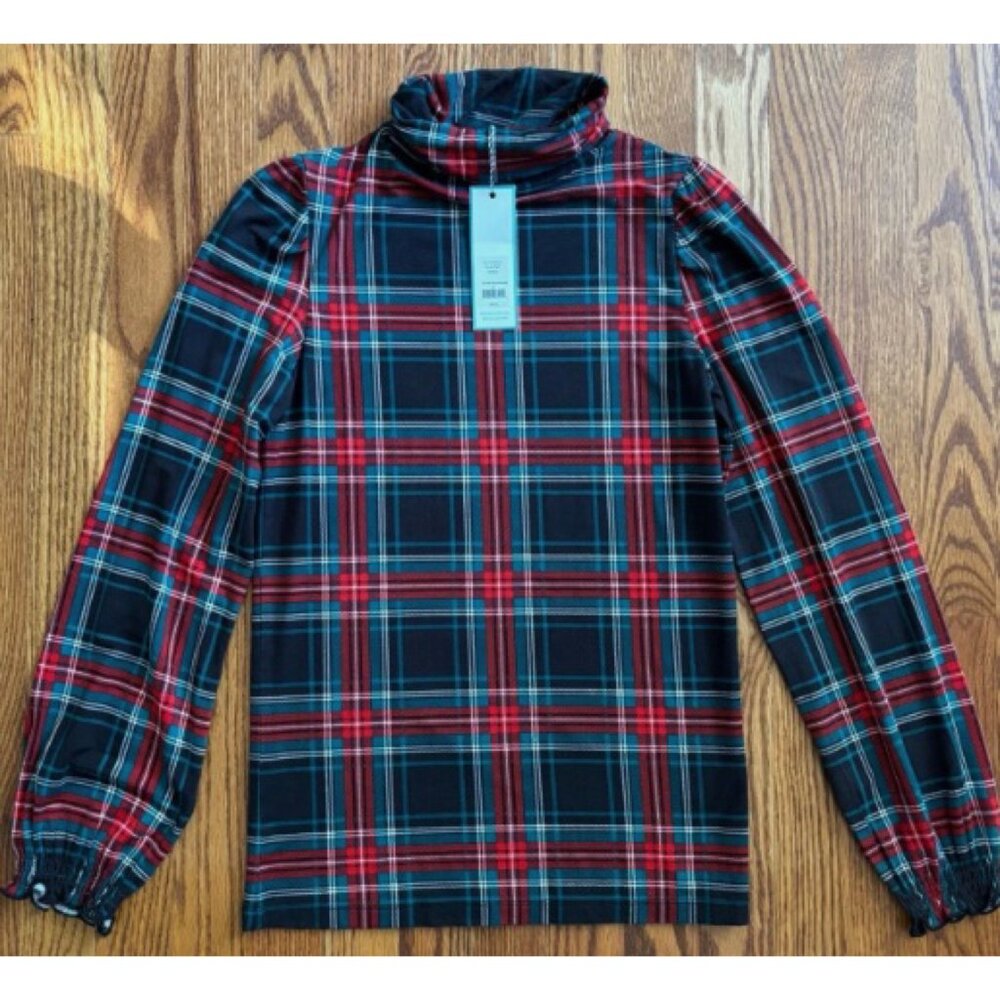 NWT - Draper James Knit Turtleneck in Georgia Plaid